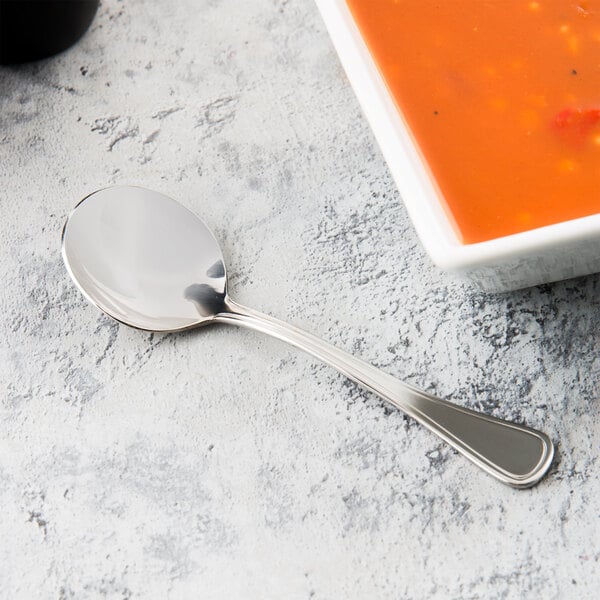 Libbey 888 016 Masterpiece 5 7/8" Heavy Bouillon Spoon – item 959888016 image 2