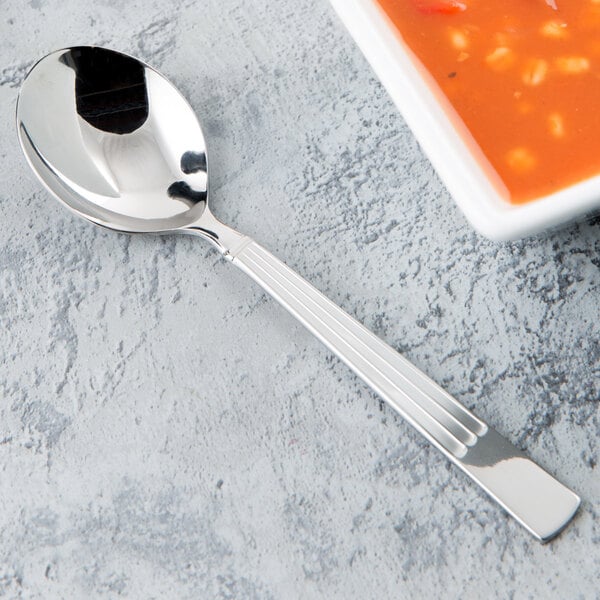 Libbey 972 016 Gibraltar 6 1/4" Heavy Bouillon Spoon – item 959972016 image 2