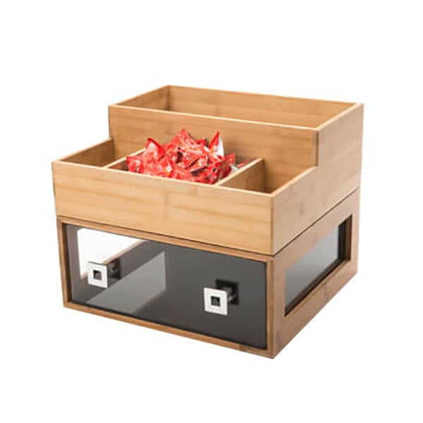 Rosseto BD109 4 Compartment Bamboo Condiment Organizer – item 640BD109 image 2