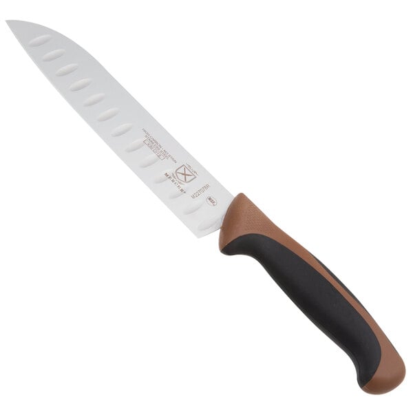 Mercer Culinary M22707BR Santoku Knife w/ Brown Handle – item 470M22707BR