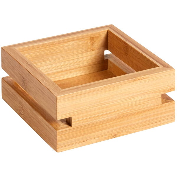 Rosseto Natura Small Bamboo Serving Tray - 6 1/2" x 6 1/2" – item 640BD134