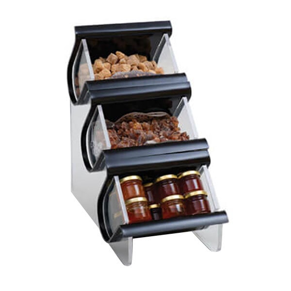 Rosseto EZO715 3 Compartment Acrylic Condiment Organizer – item 640EZO715