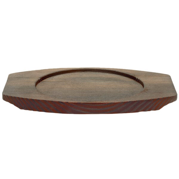 Libbey CIS-15TR 7 7/8" x 5 11/16" Underliner w/ Wood-Grain – item 959CIS15TR image 2