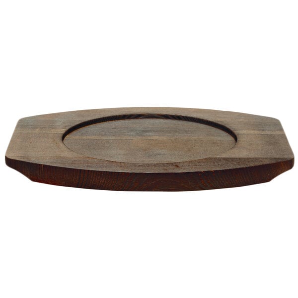 Libbey CIS-17TR 8 1/2" x 7" Cedar Underliner w/ Wood-Grain – item 959CIS17TR image 2