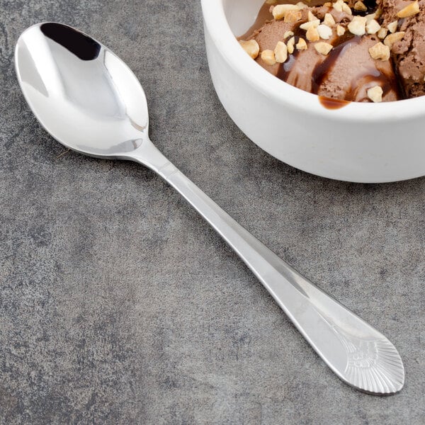 Walco Meteor 7 3/8" Heavy Dessert Spoon – item 9357007 image 2