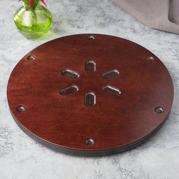 2 FinishesBon Chef 14" Cherry Lazy Susan Cutting Board – item 20185013