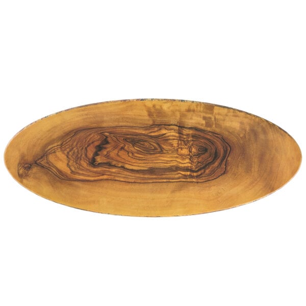 American Metalcraft 25 1/2" Serving Board - Faux Olive Wood – item 124OWM25 image 2