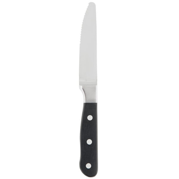 Libbey 201 2694 Deluxe Steak Knife w/ Black Plastic Handle – item 9592012694