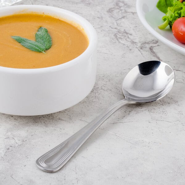 Libbey 129 016 Reflections 6 3/8" Heavy Bouillon Spoon – item 959129016 image 2