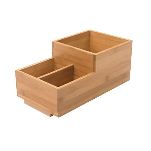 Rosseto BD108 3 Compartment Bamboo Condiment Organizer – item 640BD108