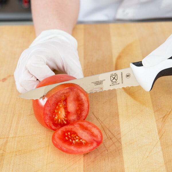 Mercer Culinary M23406WBH Utility Knife w/ White Handle – item 470M23406WBH image 2