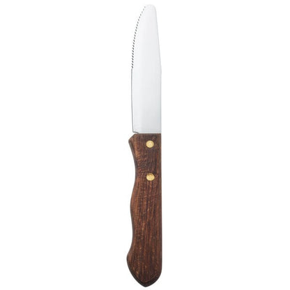 Walco 4 3/4" Steak Knife w/ Dark Hardwood Handle – item 935630528