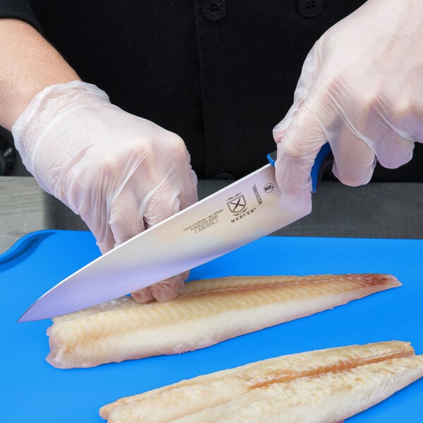 Mercer Culinary M22608BL Chef Knife w/ Blue Handle – item 470M22608BL image 2