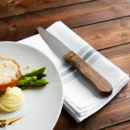 Walco 4 3/4" Steak Knife w/ Stained Hardwood Handle – item 935830527 image 2