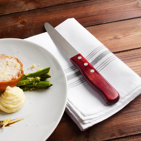 Walco 5" Steak Knife w/ Jumbo Brazil Polywood Handle – item 935840526R image 2