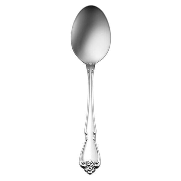 Oneida Arbor Rose 2552SPLF 6 7/8" Oval Bowl Dessert Spoon – item 3562552SPLF
