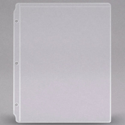 Solutions 8 1/2" x 11" Three-Hole Sheet Protector Menu Cover – item 659W201