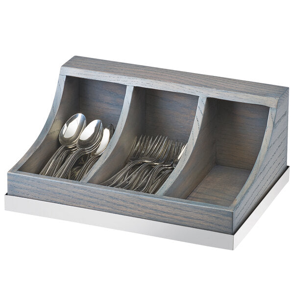 Cal-Mil Ashwood 3-Section Flatware / Condiment Organizer – item 211380283