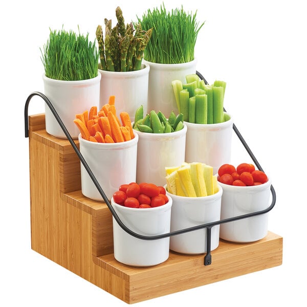 Cal-Mil Bamboo 14 1/2" x 13" x 12 1/4" Condiment Station – item 211363860
