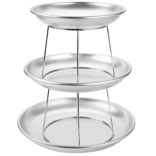 Choice 3-Tier Seafood Tower Set w/ Small Serving Tray – item 1763TIERSKIT