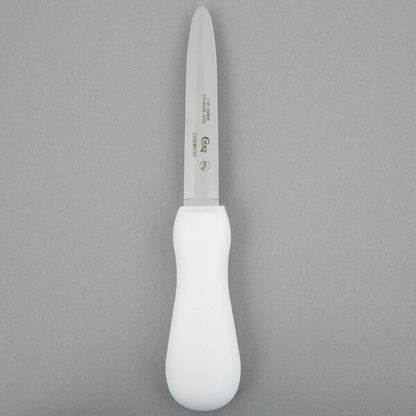 Choice 4" Galveston Style Oyster Knife w/ White Handle – item 220KWOYS4