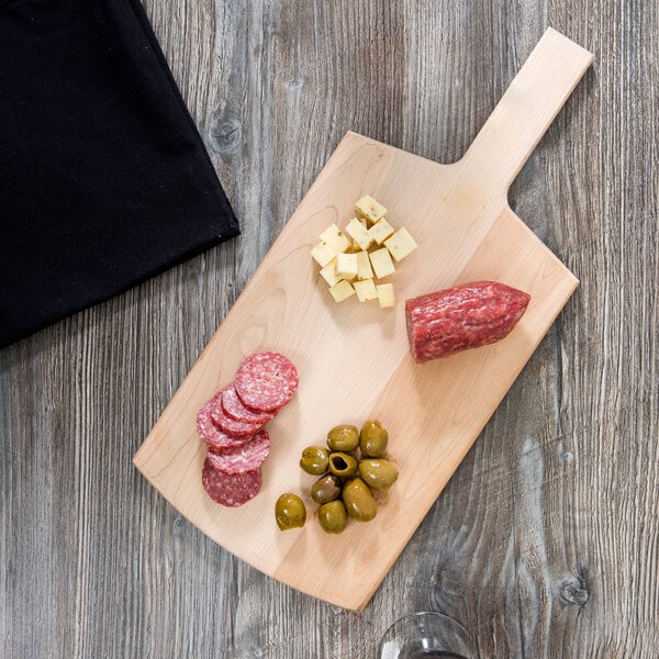 American Metalcraft 13" x 8 1/8" Wood Serving Cutting Board – item 124MSB4