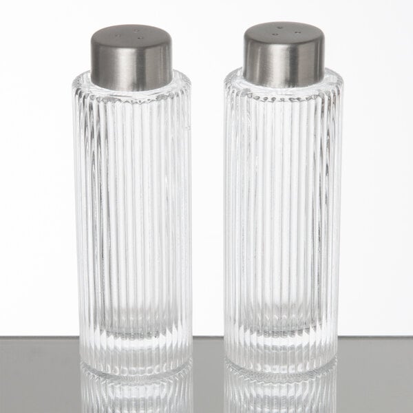 Vintage Collection 2 oz. Ribbed Round Salt & Pepper Shaker – item 124GSPR