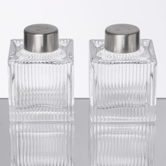 Vintage Collection 2 oz. Ribbed Square Salt & Pepper Shaker – item 124GSPSR