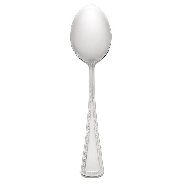 Oneida Needlepoint 2544SPLF 6 3/4" Oval Bowl Dessert Spoon – item 3562544SPLF