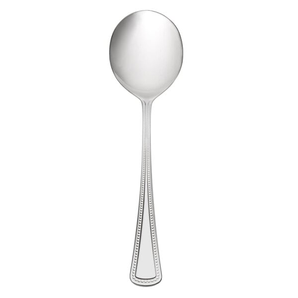 Oneida Needlepoint 2544SBLF 5 3/4" X-Heavy Bouillon Spoon – item 3562544SBLF