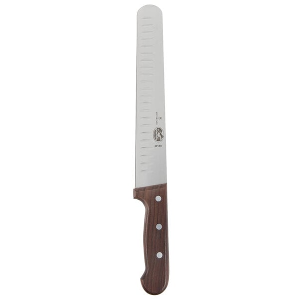 Victorinox 7.6059.10 10" Wide Carving Knife w/ Wood Handle – item 35340149