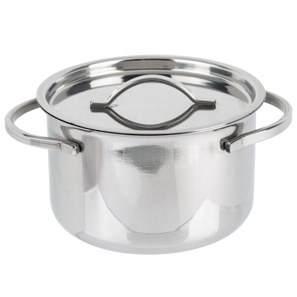 American Metalcraft 14 oz. Mini Pot and Lid Serving Bowl – item 124MPL14 image 2