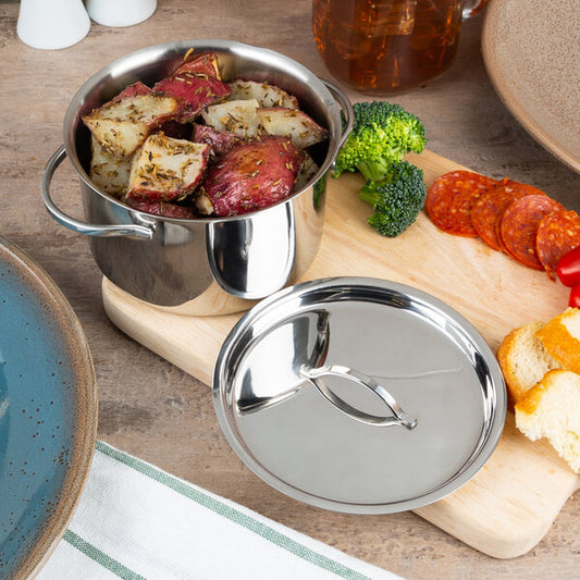 American Metalcraft 24 oz. Mini Pot and Lid Serving Bowl – item 124MPL24