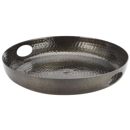 American Metalcraft 16" Hammered Aluminum Serving Tray – item 124ATHB16