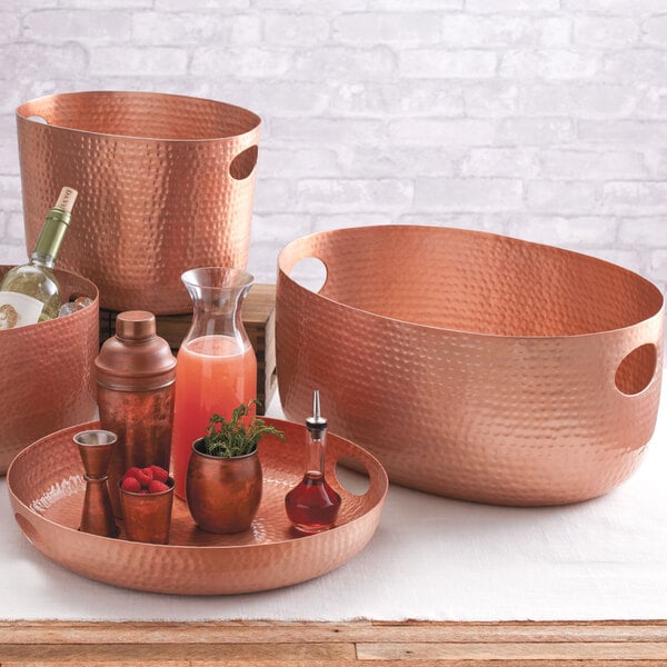 American Metalcraft 16" Copper Aluminum Serving Tray – item 124ATHC16 image 2