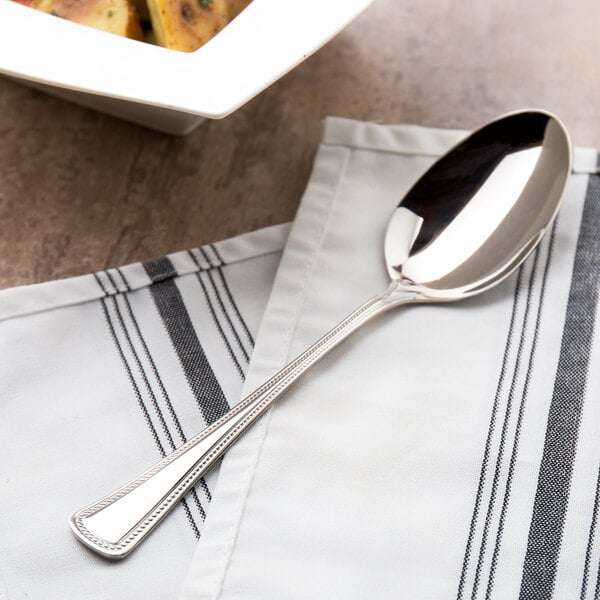 Oneida Needlepoint 2544STBF 8 1/4" Tablespoon Serving Spoon – item 3562544STBF image 2
