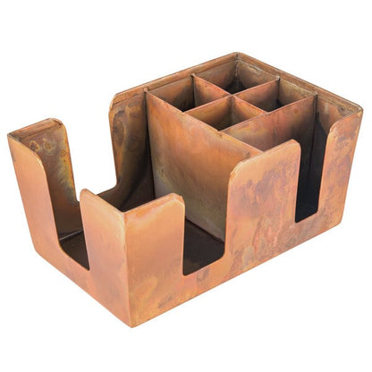 Antique Copper Satin Finish Bar / Condiment Caddy - 9" x 6" – item 124BARC7
