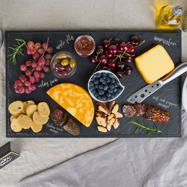 Tablecraft Frostone 21" x 12 7/8" Faux Slate Serving Tray – item 808MGD2112