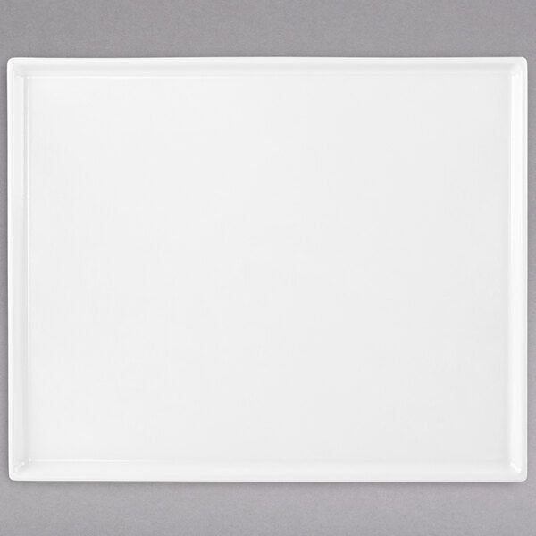 Tablecraft CW2112W 12 7/8" x 10 1/2" White Serving Platter – item 8082112W