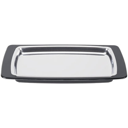 Choice 7" x 11" Serving Platter w/ Thermal Underliner – item 471SSRSZ11KT