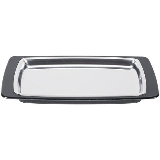Choice 7" x 11" Serving Platter w/ Thermal Underliner – item 471SSRSZ11KT