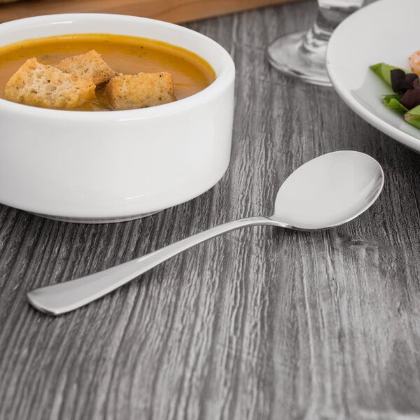 Oneida Baguette T148SBLF 6 1/4" X-Heavy Bouillon Spoon – item 356T148SBLF image 2