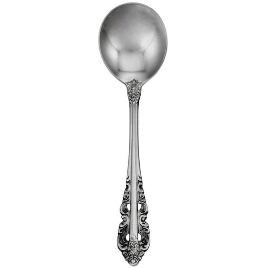 Walco Classic Baroque 6" Bouillon Spoon w/ Fieldstone Finish – item 9356812FS