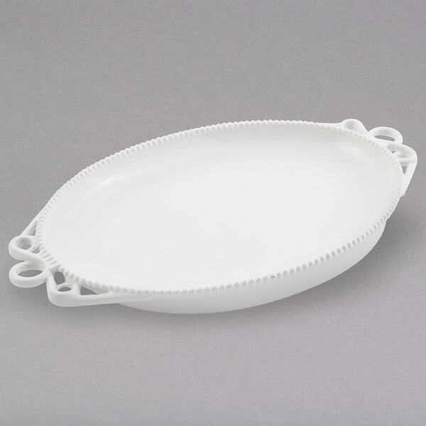 Bon Chef 2100PWHT Bolero 12 1/2" x 17 1/2" Serving Platter – item 2012100SWHT
