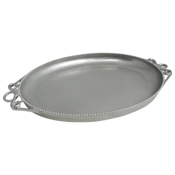 Bon Chef 2104P Bolero 15" x 20" Pewter-Glo Serving Platter – item 2012104PG