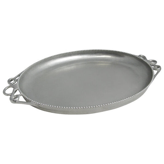 Bon Chef 2104P Bolero 15" x 20" Pewter-Glo Serving Platter – item 2012104PG