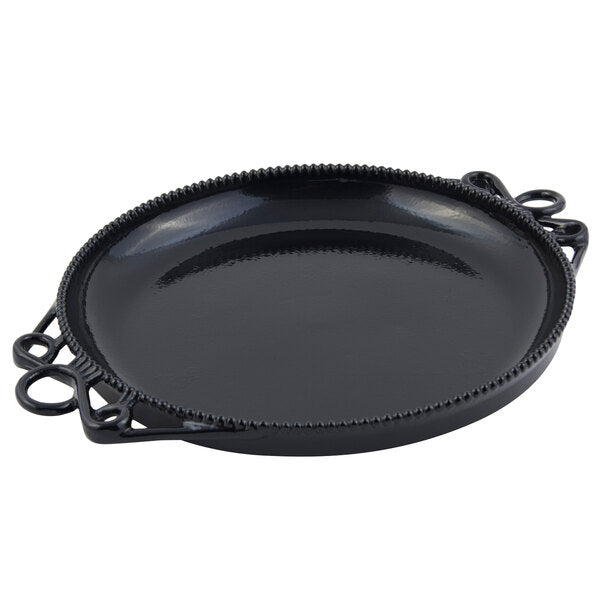 Bon Chef 2107BLK Bolero 16" Diameter Black Serving Platter – item 2012107SBLK