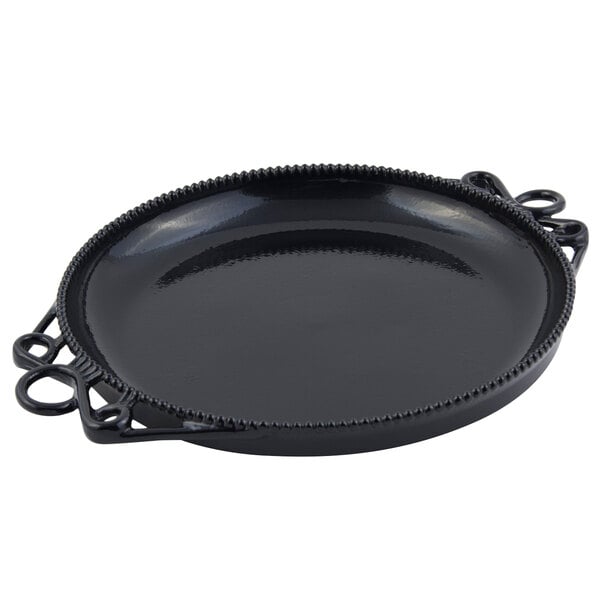 Bon Chef 2108BLK Bolero 18" Diameter Black Serving Platter – item 2012108SBLK