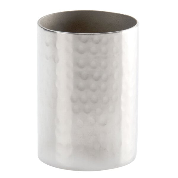 2" x 2 3/4" Round Hammered Sugar Packet Holder – item 124HMSPH2