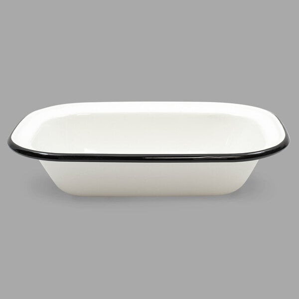 Tablecraft 80014 Enamelware 30 oz. Black and Serving Bowl – item 80880014